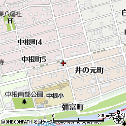 愛知県名古屋市瑞穂区井の元町21周辺の地図