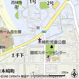 京都府南丹市園部町内林町上ヲサ周辺の地図