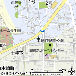 京都府南丹市園部町内林町（上ヲサ）周辺の地図