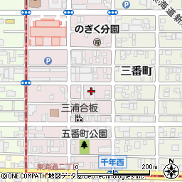 愛知県名古屋市熱田区五番町11周辺の地図