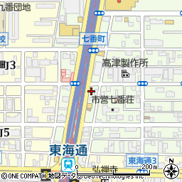 セブンイレブン名古屋七番町４丁目店周辺の地図