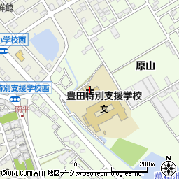 豊田市立豊田養護学校多目的棟周辺の地図