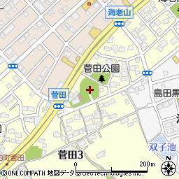 菅田神社周辺の地図