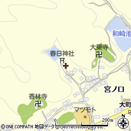 京都府南丹市園部町上木崎町周辺の地図