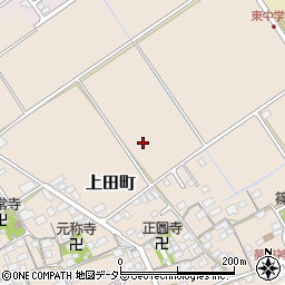 滋賀県近江八幡市上田町周辺の地図