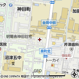 ウエルシア薬局沼津神田店周辺の地図