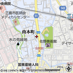 ミスタータイヤマン東部三島店周辺の地図