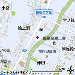 愛知県みよし市福谷町（花立）周辺の地図