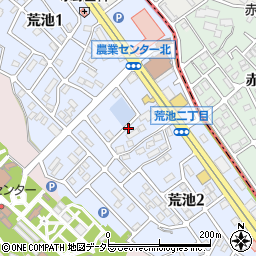 愛知県名古屋市天白区荒池周辺の地図