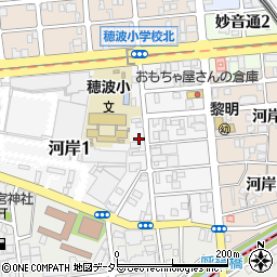 愛知県名古屋市瑞穂区河岸一丁目1-44周辺の地図