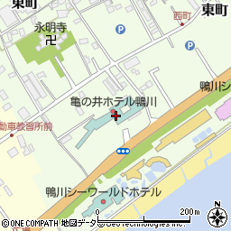 亀の井ホテル鴨川周辺の地図
