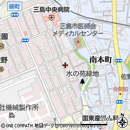 静岡県三島市緑町19-6周辺の地図