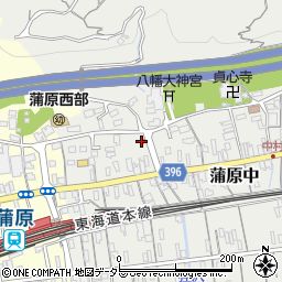 蒲原中郵便局周辺の地図