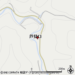 京都府京都市右京区京北細野町芦見口周辺の地図