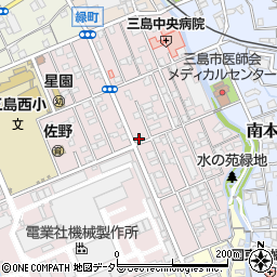 静岡県三島市緑町15-18周辺の地図