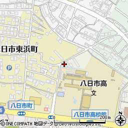 滋賀県東近江市八日市上之町1-8周辺の地図