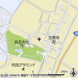 滋賀県野洲市五条257周辺の地図