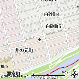 愛知県名古屋市瑞穂区井の元町121周辺の地図