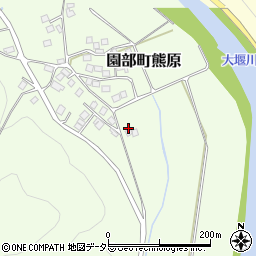 京都府南丹市園部町熊原中ノ前周辺の地図