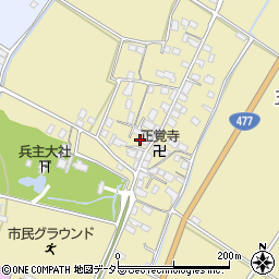 滋賀県野洲市五条267周辺の地図