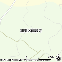 兵庫県多可郡多可町加美区観音寺周辺の地図