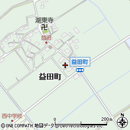滋賀県近江八幡市益田町325周辺の地図