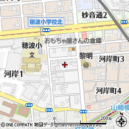 愛知県名古屋市瑞穂区河岸一丁目4周辺の地図