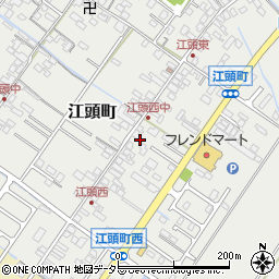 滋賀県近江八幡市江頭町542周辺の地図