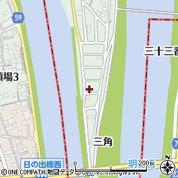 愛知県名古屋市中川区下之一色町三角704周辺の地図