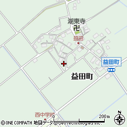 滋賀県近江八幡市益田町382周辺の地図