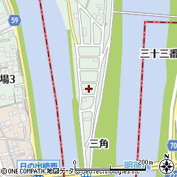 愛知県名古屋市中川区下之一色町三角703周辺の地図