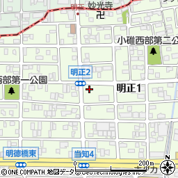 愛知県名古屋市港区明正周辺の地図