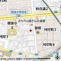 愛知県名古屋市瑞穂区河岸一丁目4-8周辺の地図