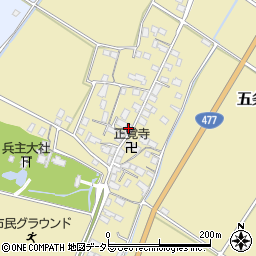 滋賀県野洲市五条274周辺の地図