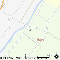 兵庫県多可郡多可町加美区観音寺166周辺の地図