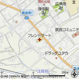 フレンドマート・Ｄ武佐店周辺の地図
