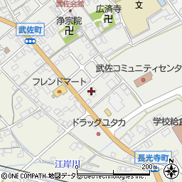 滋賀銀行武佐支店周辺の地図