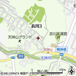 滋賀県大津市衣川3丁目3-25周辺の地図