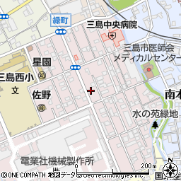 静岡県三島市緑町15-14周辺の地図
