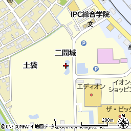 愛知県弥富市五明町二間城周辺の地図