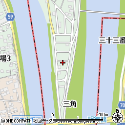 愛知県名古屋市中川区下之一色町三角706周辺の地図