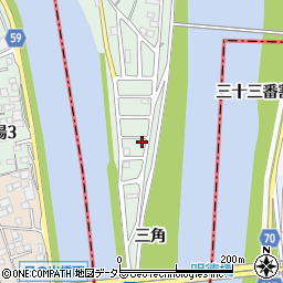 愛知県名古屋市中川区下之一色町三角701周辺の地図