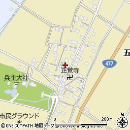滋賀県野洲市五条275周辺の地図