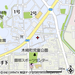 京都府南丹市園部町内林町東畑周辺の地図