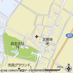 滋賀県野洲市五条260周辺の地図