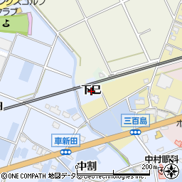 愛知県弥富市鯏浦町下巳周辺の地図