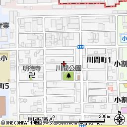 愛知県名古屋市港区川間町周辺の地図