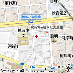 愛知県名古屋市瑞穂区河岸一丁目3-23周辺の地図