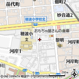 愛知県名古屋市瑞穂区河岸一丁目3-2周辺の地図