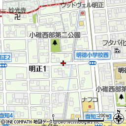 愛知県名古屋市港区明正1丁目周辺の地図